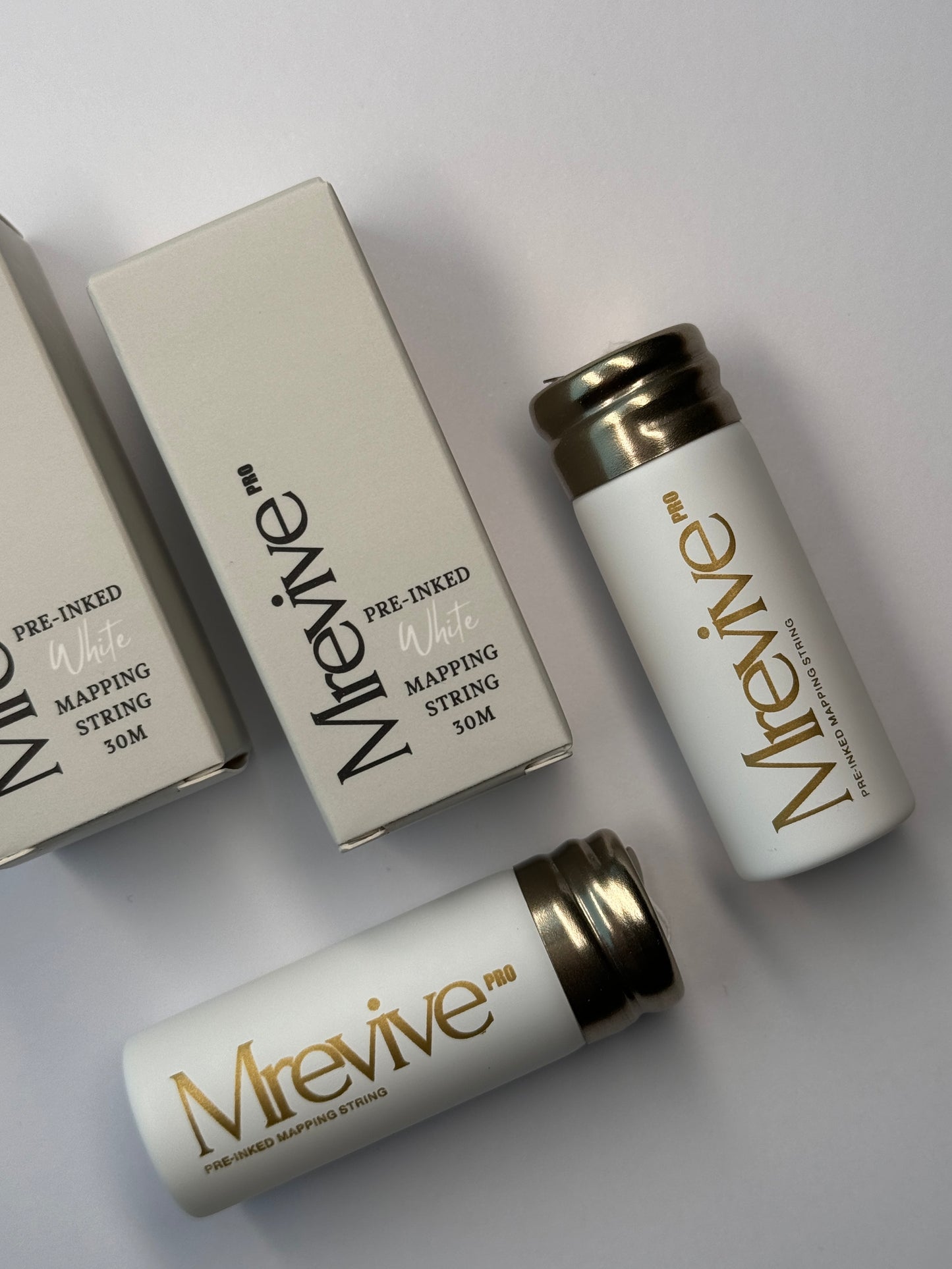 White Pre-Inked Brow Mapping String